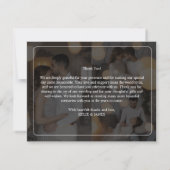 デザイン独自の3 Photo Collage 結婚's サンキューカード (裏面)