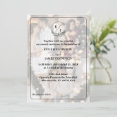 デザイン独自の3 Photo Collage 結婚's 招待状 (スタンド正面)