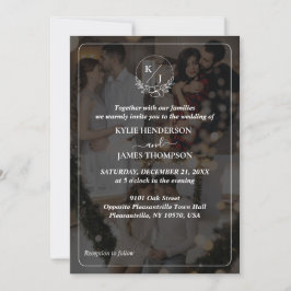 デザイン独自の3 Photo Collage 結婚's 招待状