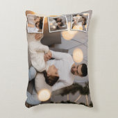 デザイン独自の4フォトコラージュ アクセントクッション (正面(垂直))