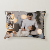 デザイン独自の4フォトコラージュ アクセントクッション (裏面)