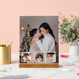 デザイン独自の4フォトコラージュ アクリルサイン