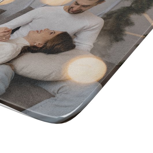 デザイン独自の4フォトコラージュ カッティングボード (角)