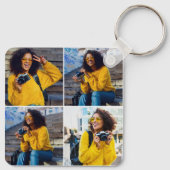 デザイン独自の4フォトコラージュ キーホルダー (裏面)