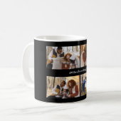 デザイン独自の4フォトコラージュ コーヒーマグカップ (正面左)