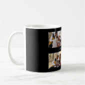デザイン独自の4フォトコラージュ コーヒーマグカップ (左)