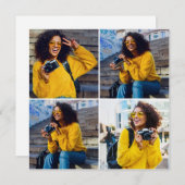 デザイン独自の4フォトコラージュ シーズンカード (正面/裏面)