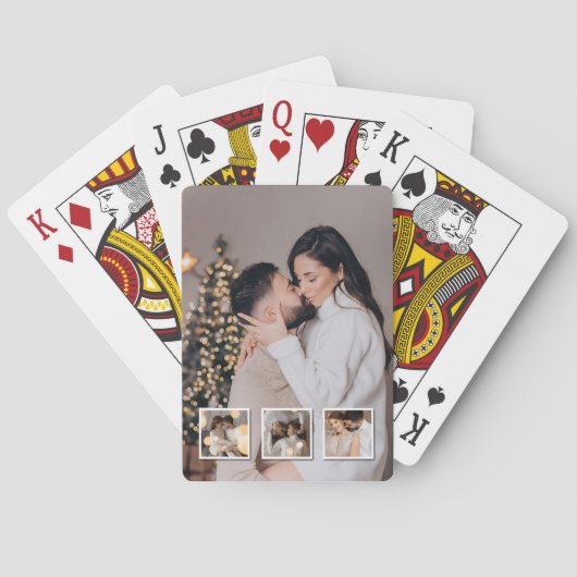 デザイン独自の4フォトコラージュ トランプ (裏面)