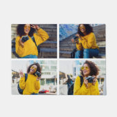 デザイン独自の4フォトコラージュ ドアマット (正面)