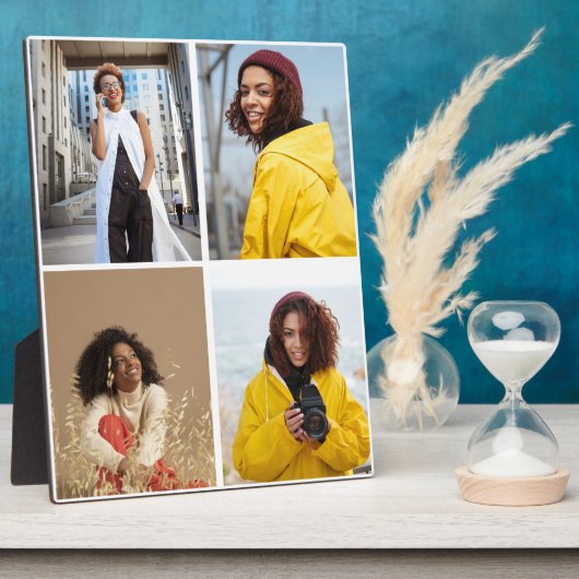 デザイン独自の4フォトコラージュ フォトプラーク (側面)