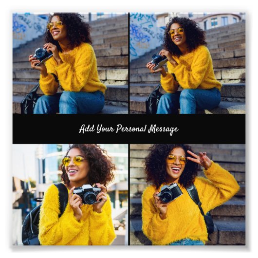 デザイン独自の4フォトコラージュ フォトプリント (正面)