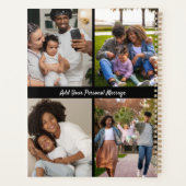 デザイン独自の4フォトコラージュ プランナー手帳 (裏面)