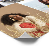 デザイン独自の4フォトコラージュ ポスター (角)