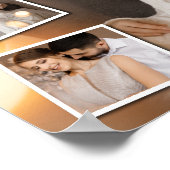 デザイン独自の4フォトコラージュ ポスター (角)