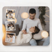 デザイン独自の4フォトコラージュ マウスパッド (正面)