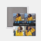 デザイン独自の4フォトコラージュ マグネット (正面/裏面)