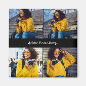 デザイン独自の4フォトコラージュ マグネット (正面)