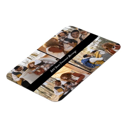 デザイン独自の4フォトコラージュ マグネット (左側)