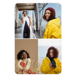 デザイン独自の4フォトコラージュ マグネット