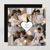 デザイン独自の4フォトコラージュ 案内状 (正面/裏面)