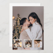 デザイン独自の4フォトコラージュ 案内状 (正面/裏面)