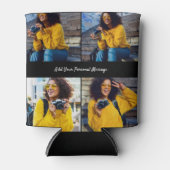 デザイン独自の4フォトコラージュ 缶クーラー (正面)