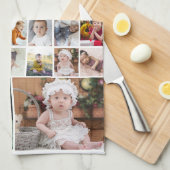 デザイン独自の40フォトコラージュ キッチンタオル (四つ折り)