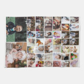 デザイン独自の40フォトコラージュ キッチンタオル (横)