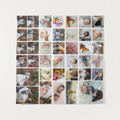 デザイン独自の40フォトコラージュ タペストリー (正面(横))