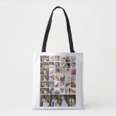 デザイン独自の40フォトコラージュ トートバッグ (正面)