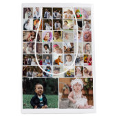 デザイン独自の40フォトコラージュ ミディアムペーパーバッグ (正面)