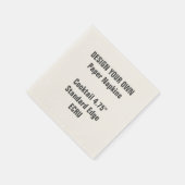 デザイン独自の4.75インチベージュ色カクテルナプキンス スタンダードカクテルナプキン (角)