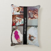 デザイン独自の5フォトコラージュ アクセントクッション (裏面(縦))