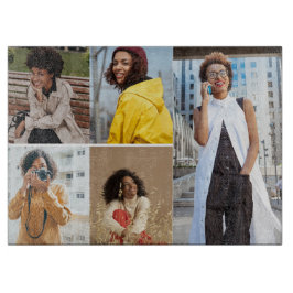 デザイン独自の5フォトコラージュ カッティングボード