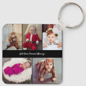 デザイン独自の5フォトコラージュ キーホルダー (裏面)