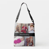 デザイン独自の5フォトコラージュ クロスボディバッグ (裏面)