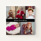 デザイン独自の5フォトコラージュ ノートブック (裏面)