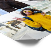 デザイン独自の5フォトコラージュ ポスター (角)