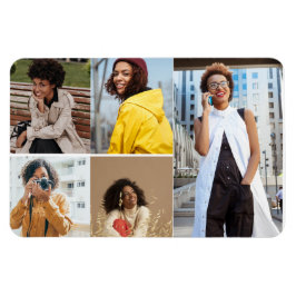 デザイン独自の5フォトコラージュ マグネット