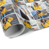 デザイン独自の5フォトコラージュ ラッピングペーパー (ロールコーナー)