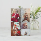 デザイン独自の5フォトコラージュ 案内状 (スタンド正面)