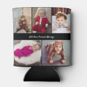 デザイン独自の5フォトコラージュ 缶クーラー (裏面)