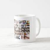 デザイン独自の50フォトコラージュ コーヒーマグカップ (正面右)