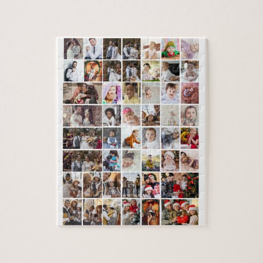デザイン独自の50フォトコラージュ ジグソーパズル (縦)