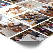 デザイン独自の50フォトコラージュ ポスター (角)