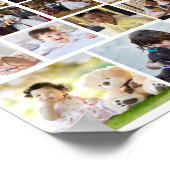 デザイン独自の50フォトコラージュ ポスター (角)