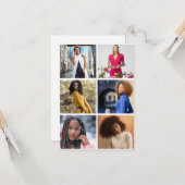 デザイン独自の6フォトコラージュ カード (正面/裏面インサイチュ)