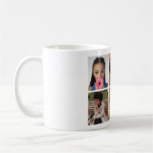 デザイン独自の6フォトコラージュ コーヒーマグカップ (左)