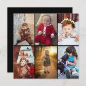 デザイン独自の6フォトコラージュ シーズンカード (正面/裏面)