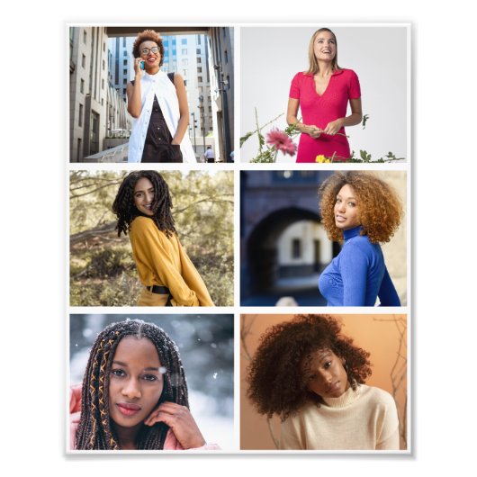 デザイン独自の6フォトコラージュ フォトプリント (正面)